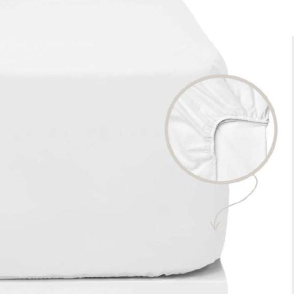 LENCOL Fitted sheet from 100% mercerized cotton