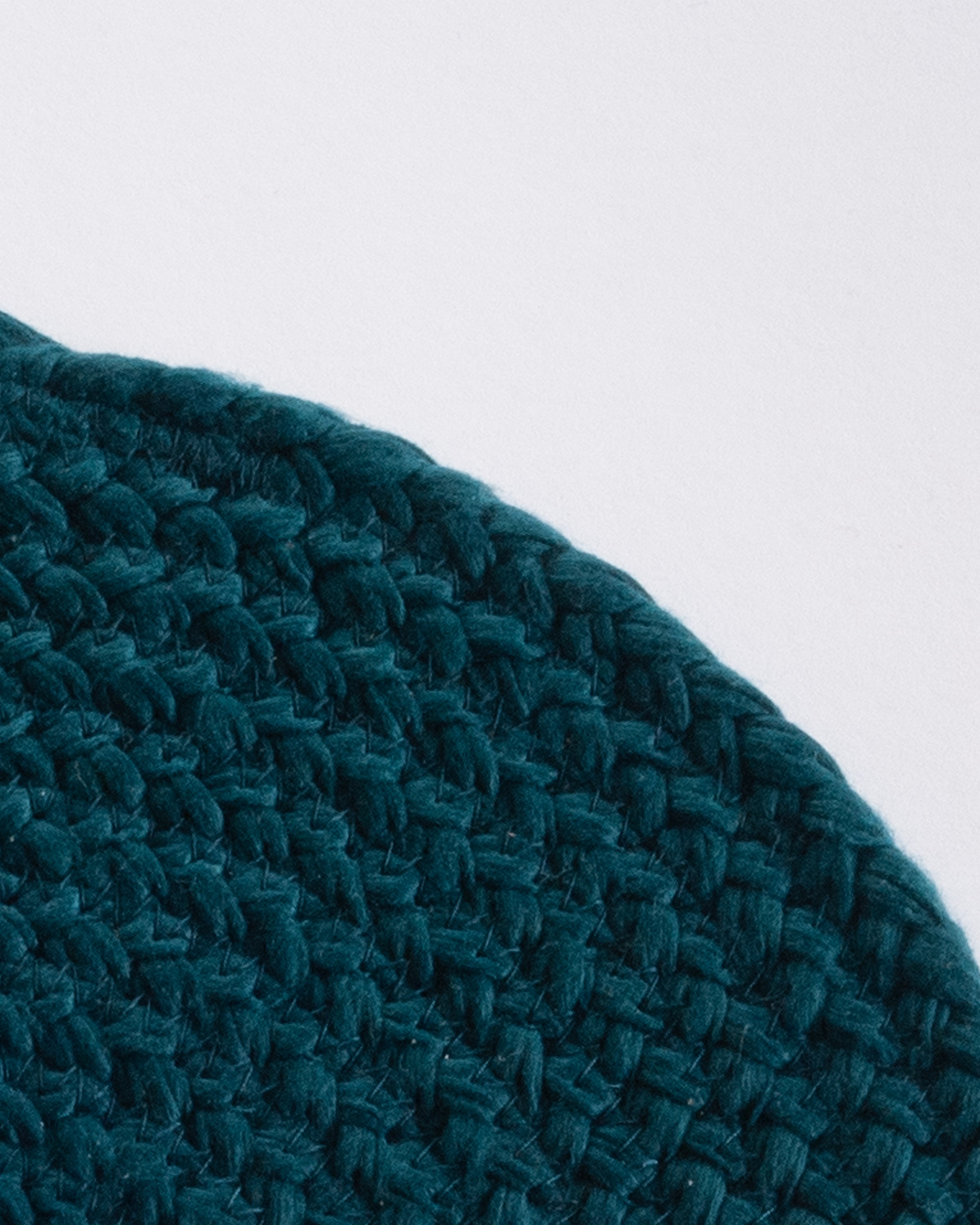 Placemat - round, braided, upcycled