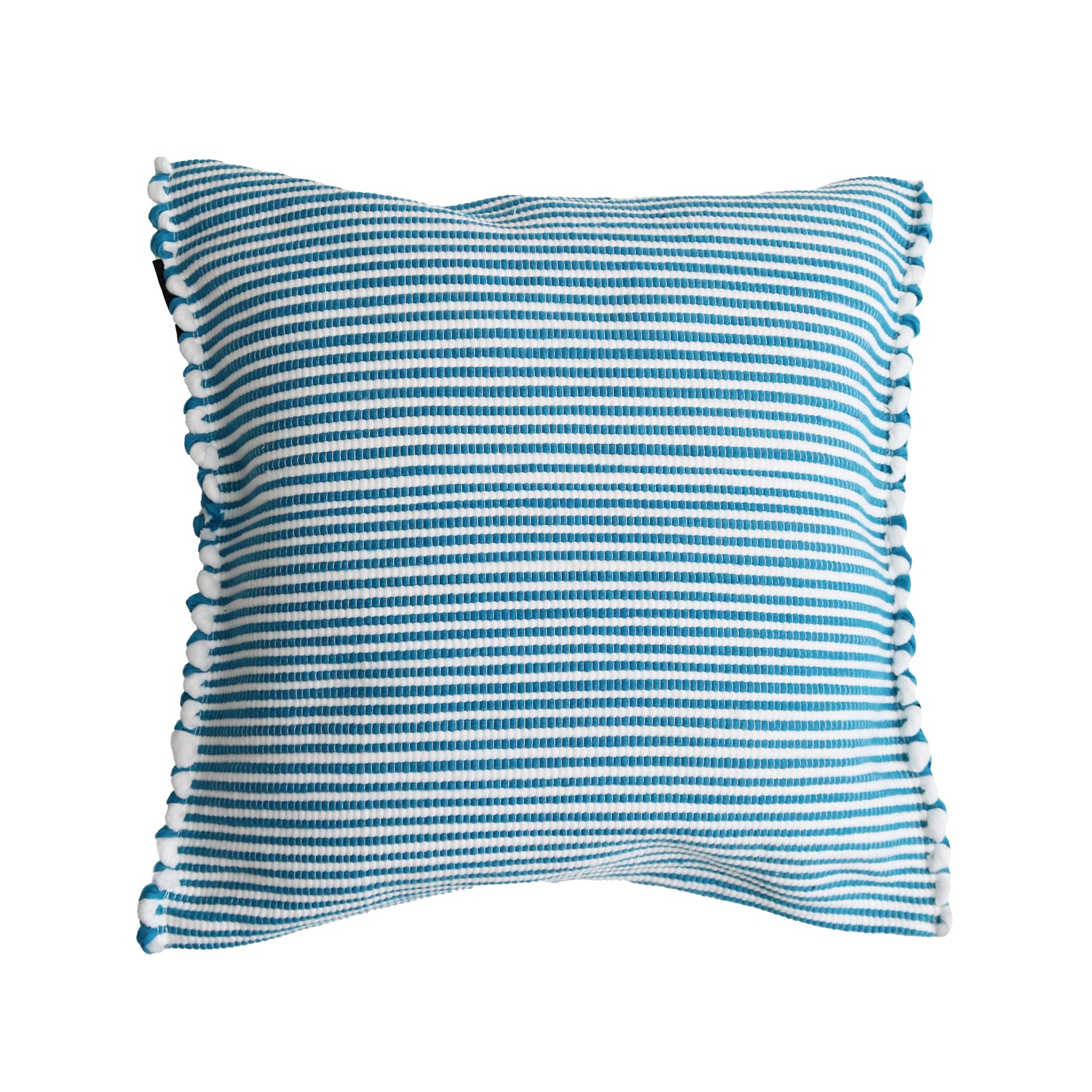 Decorative cushion HORTA with filling - 40x40cm, light blue + white