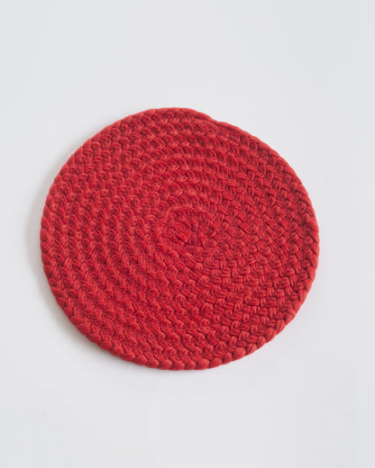 Tischset/Untersetzer, rund, Ø 20cm, upgecycelt