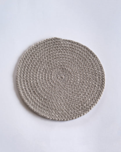 Tischset/Untersetzer, rund, Ø 20cm, upgecycelt
