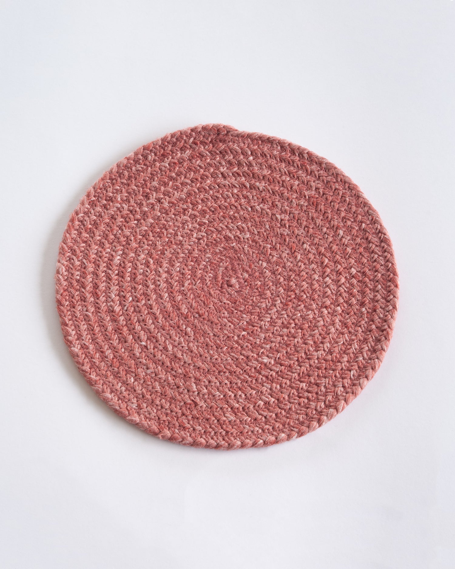 Tischset/Untersetzer, rund, Ø 20cm, upgecycelt