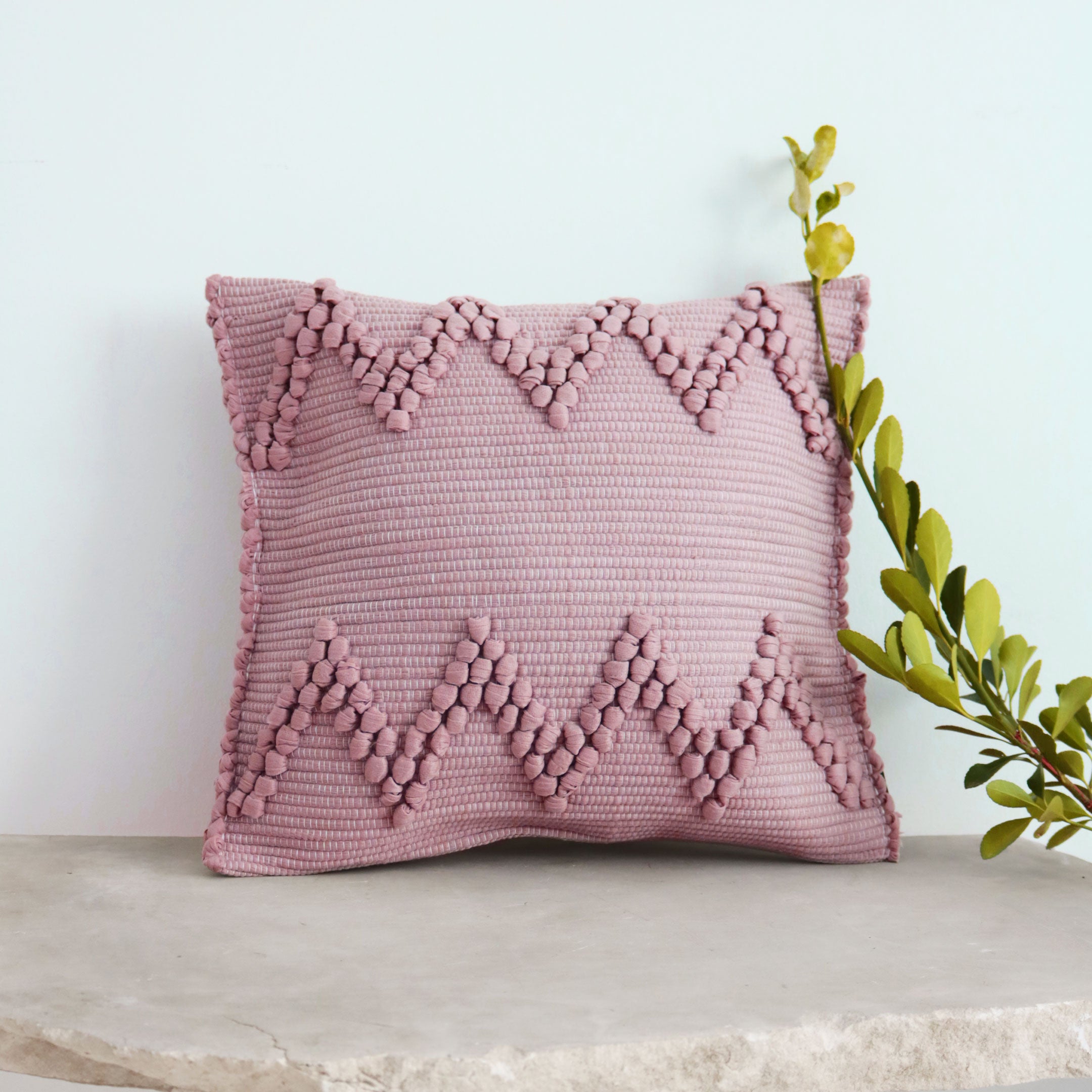 Decorative cushion OUTEIRO-ZACK with filling - 40x40cm, rosa