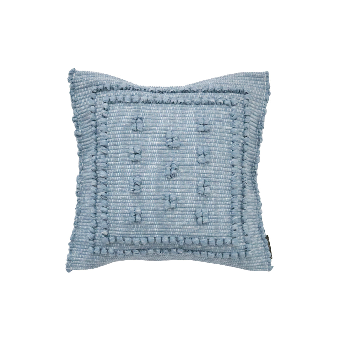 Decorative cushion OUTEIRO - frame 40x40cm, caribbean-blue