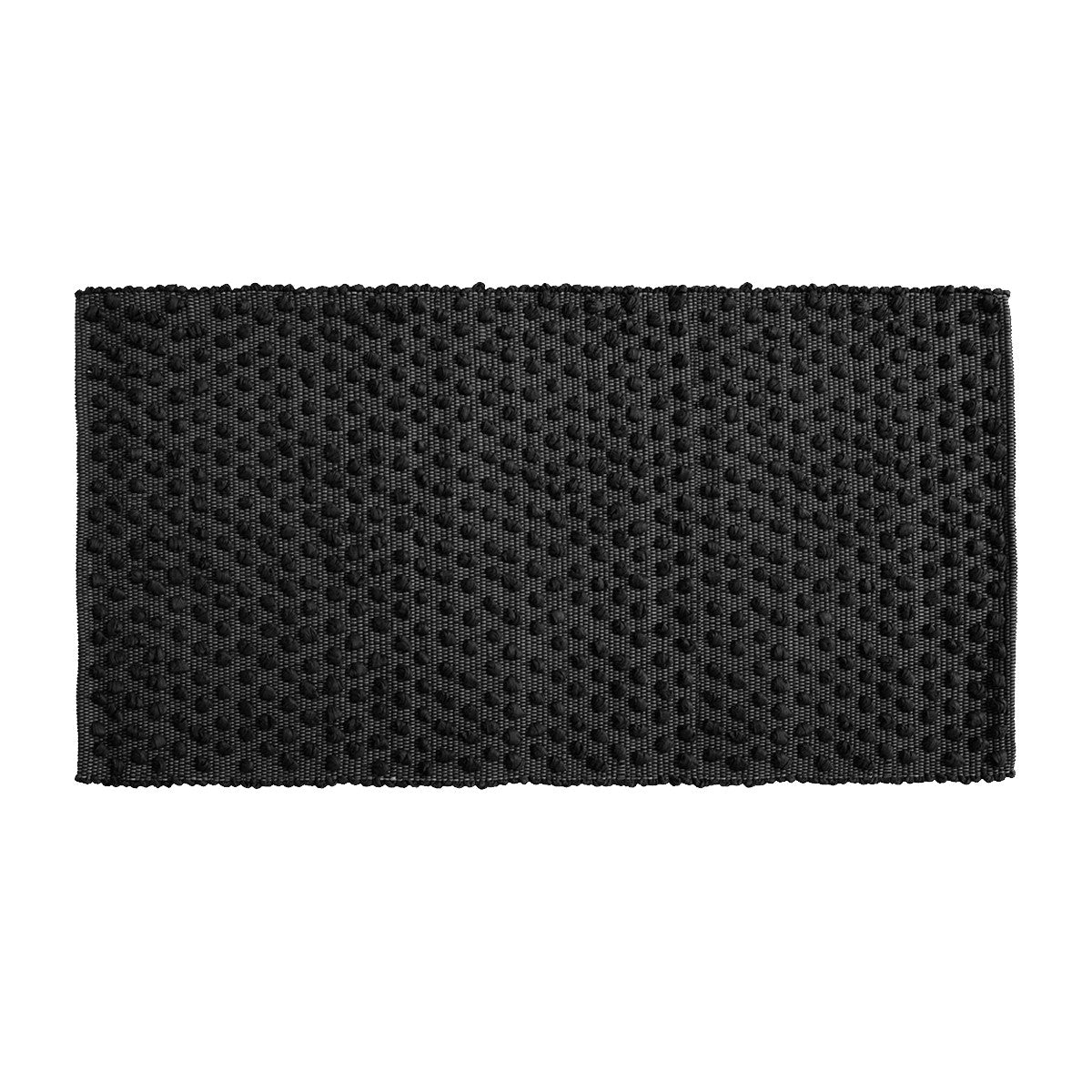 nachhaltig Handgewebter Teppich schwarz